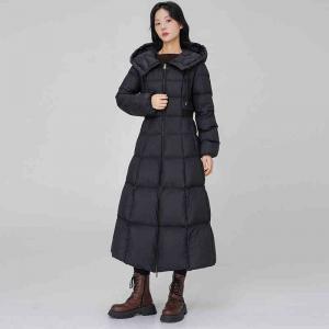 层姿400克超厚95白鹅绒长款女士羽绒服保暖街收腰过膝冬季外套  帮我写设计灵感